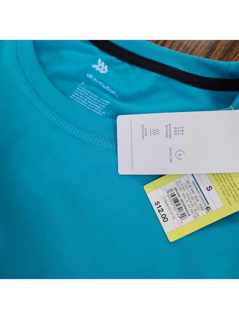 🧀 3/$15 BUNDLE 🧀 NWT Size S "All in motion" sleeveless moisture wicking shirt - Picture 5 of 6